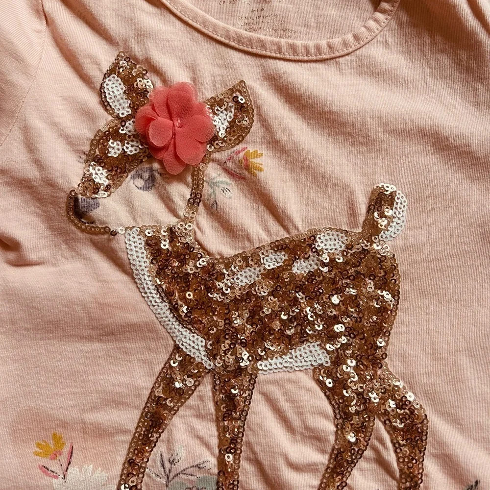 Pink Deer Graphic Toddler Top - Picture 2 of 2